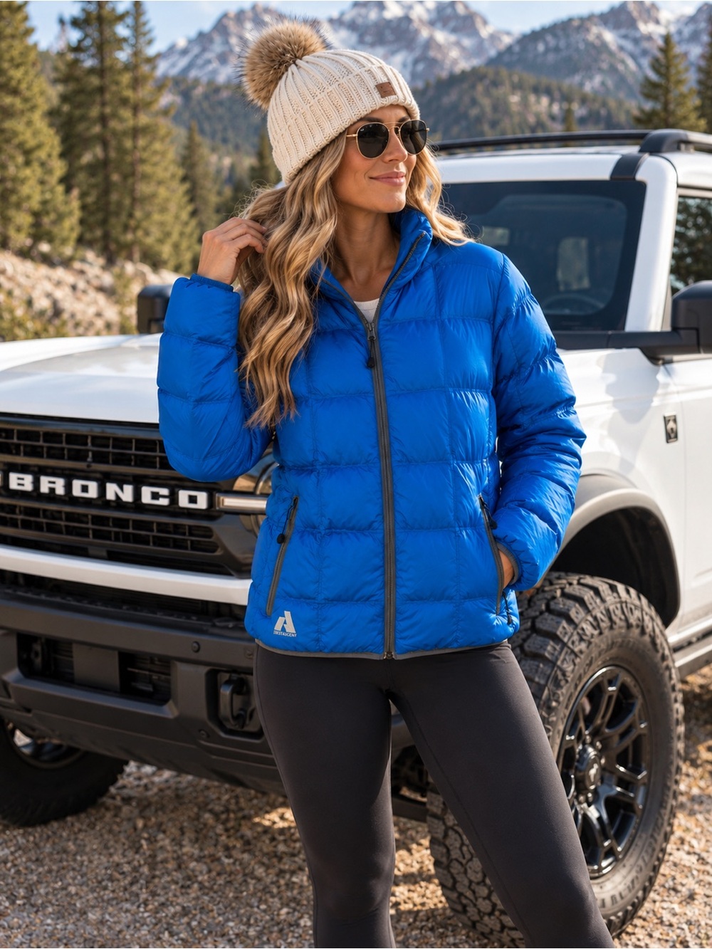 🏔️EDDIE BAUER First Ascent EB 800 Fill Goose Down Jacket Blue Puffer - Large